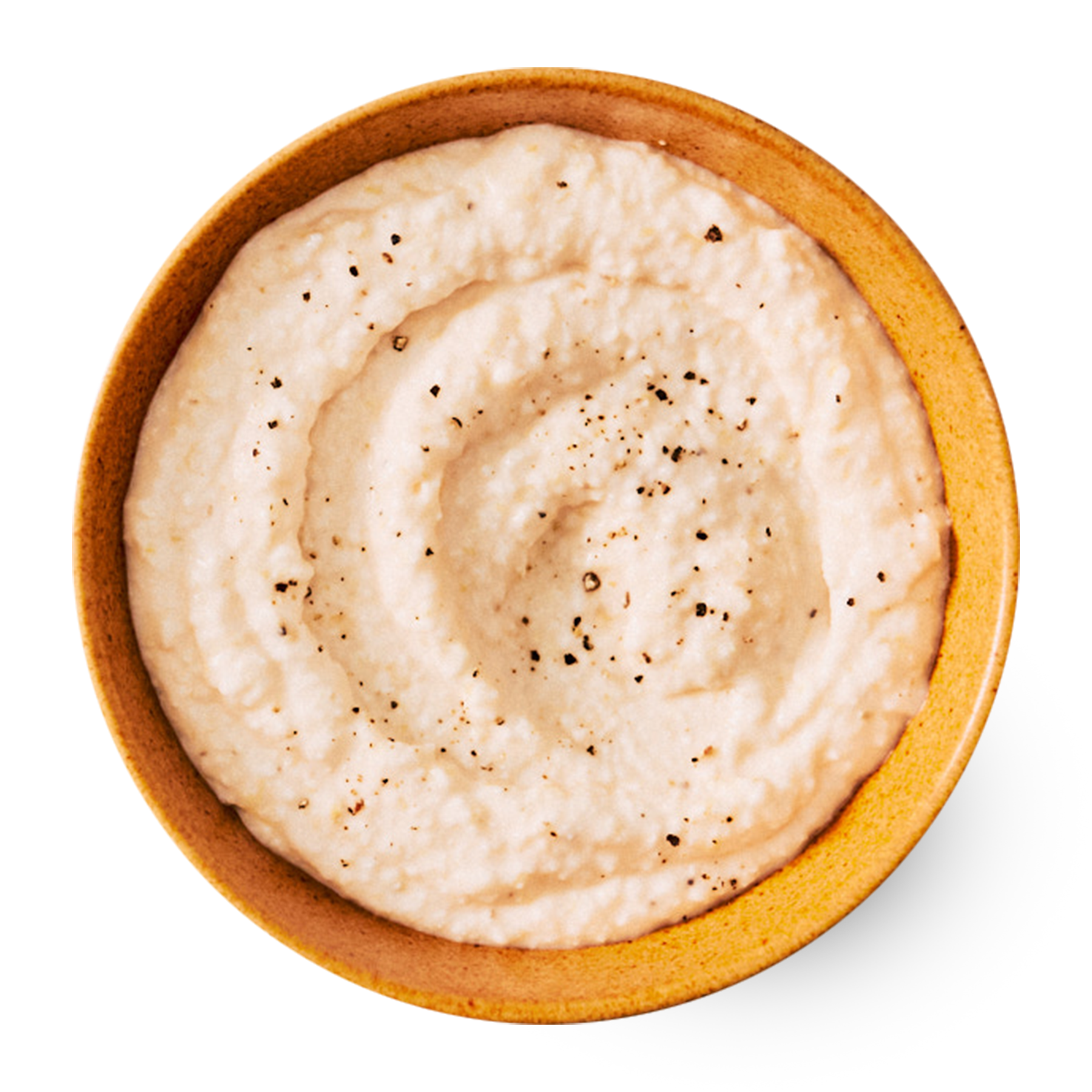 Bowl of creamy Gritzy stone-ground grits