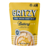 Gritzy stone-ground Buttery ready grits
