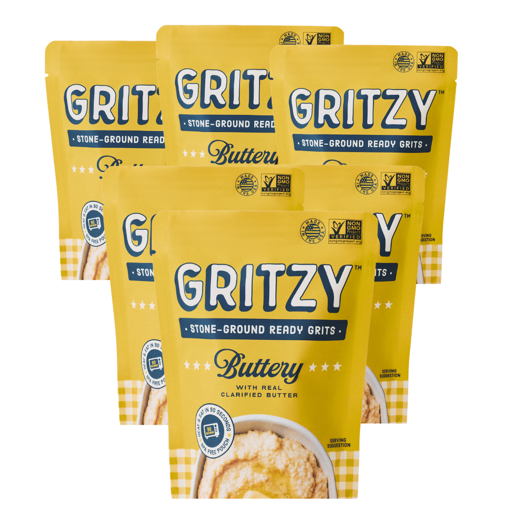 Six-pack of Gritzy Buttery Ready Grits