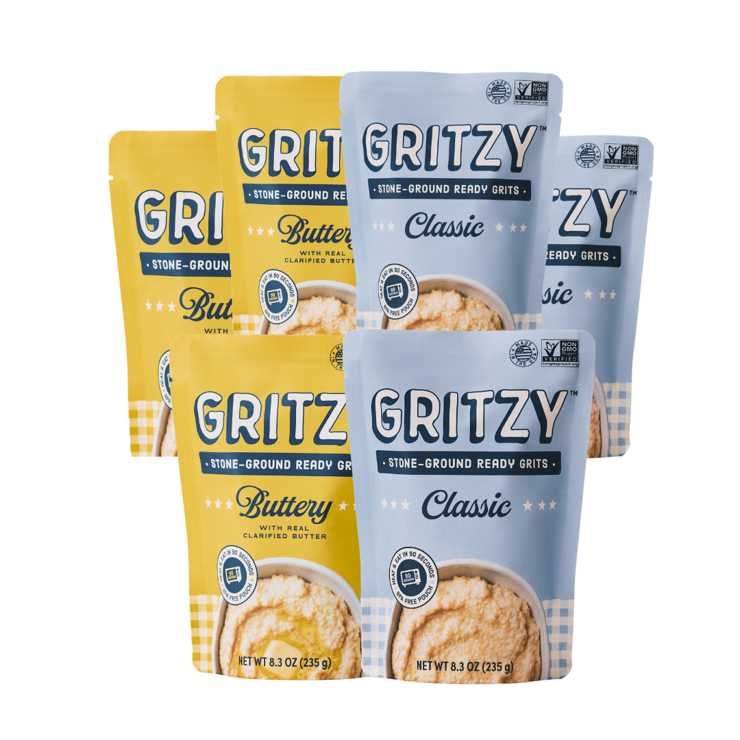 Mix of 3 Buttery and 3 Classic Ready Grits